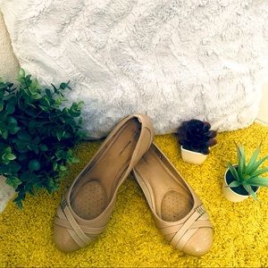 Nude Ballet Flats Size 8